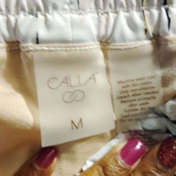 CALIA by Carrie Underwood White Athletic Shorts with Elastic Waistband - Picture 2 of 4